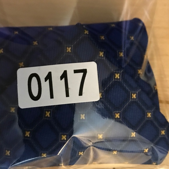 Mallory & Church Blue Check Silk Necktie - Picture 6 of 6